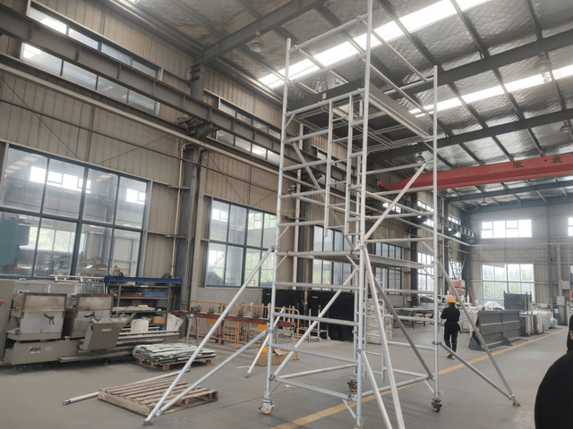 Construction Frame Double scaffolding with climbing ladder