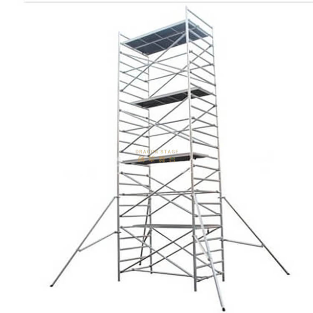 Portable Bracket Double scaffolding with climbing ladder