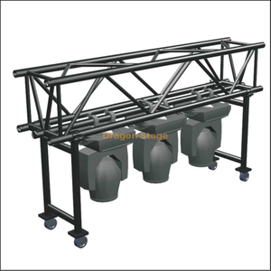Mobile Portable Aluminum Pre-rig Truss for Supporting And Transporting Moving Heads with Wheels