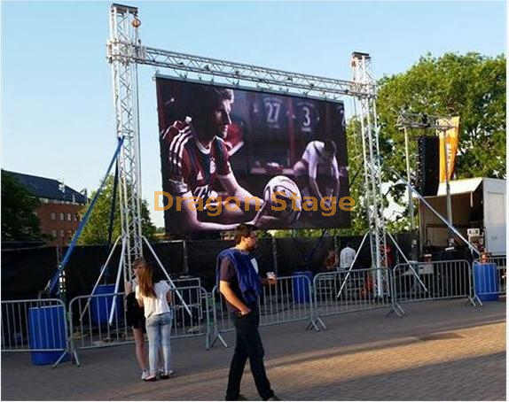 Aluminum Outdoor Hanging LED Screen Backdrop Stage Truss System 7x5m