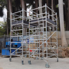 Indoor Single Width Aluminum Ladder Frame Scaffolding