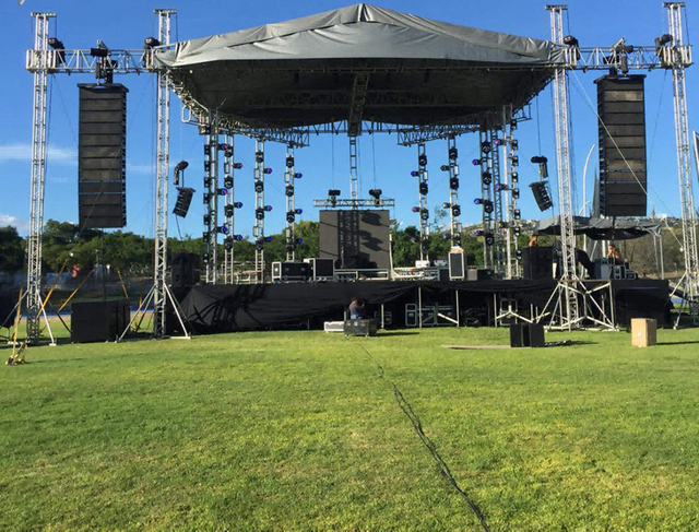 Outdoor Aluminum Stage Truss System with PA Wings System 40ft * 50ft * 26ft