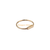Women Jewelry Dainty Engraved custom Stainless Steel Personalized Gold Bar Ring