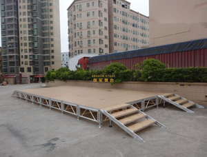 6.1x24.4m Portable Concert Adjustable Height Outdoor Event Stage