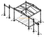 Aluminum Manufactured Lighting Cheap Trusses 10x6x7m 2 Pairs of Wings for Speaker And LED Screen