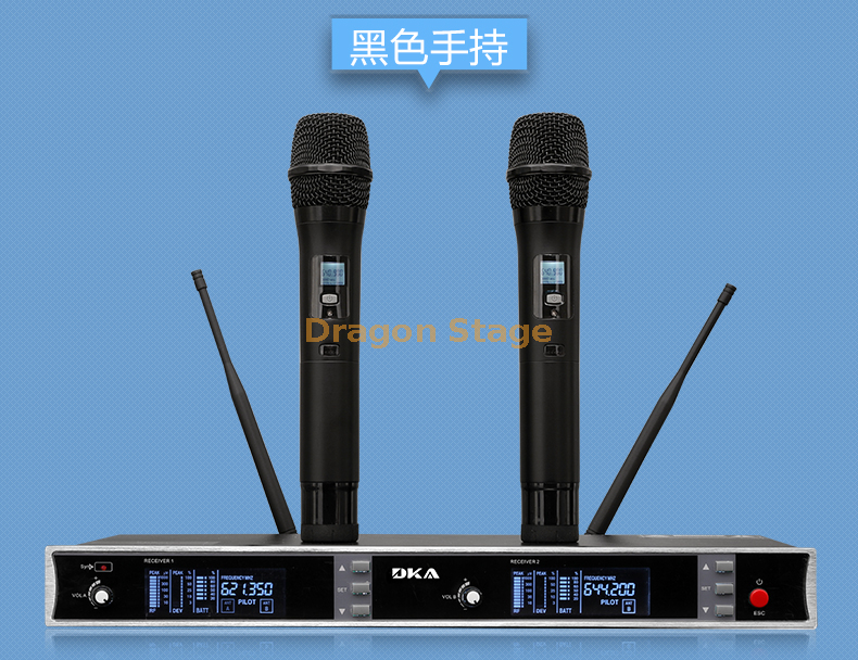 details Professional wireless microphone outdoor performance stage KTV conference room one with two microphones household karaoke singing (3)