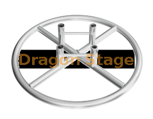 Aluminum Truss Tower Totem Circle 1M, 1-way Offset 170mm Female Connection