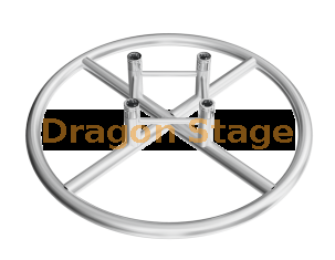 Aluminum Truss Tower Totem Circle 1M, 1-way Offset 170mm Female Connection