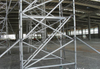 1.35x2x4.76M Aluminum Adjustable Double Scaffolding with Climbing Ladder