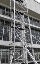 Aluminum Mobile Construction Scaffold with Ladders 22m
