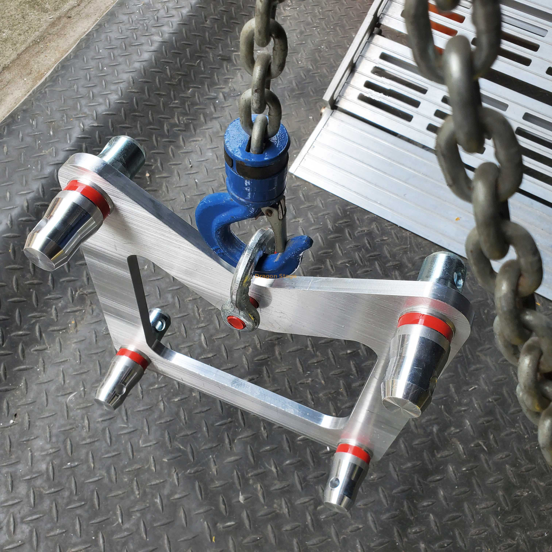Truss Hoist Winch System Use Aluminum Handing Plate / Hanging Bracket for Truss 290x290mm