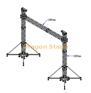 Aluminum Custom Base Plate Truss System for Led Screen 5x5m