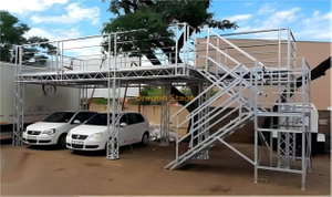 Aluminum Portable Event VIP Top Truss with Stair Case 12x4x2m