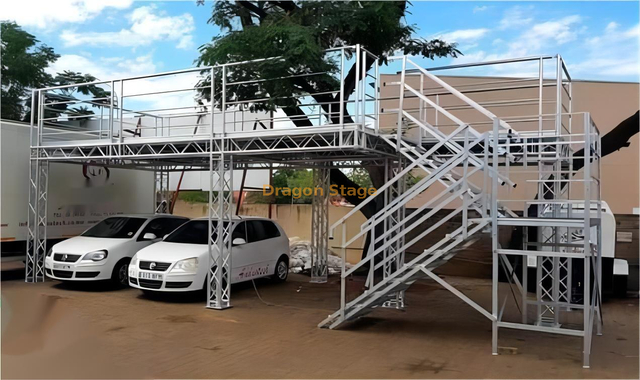 Aluminum Portable Event VIP Top Truss with Stair Case 12x4x2m