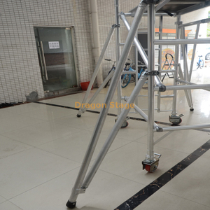 Single Width Moving Portable Aluminum Scaffolding for Equipment Install
