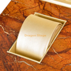 High End Custom Marble Round Edge Single Watch Wooden packaging Box