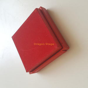 High Quality Product Packaging Leather Box Custom Necklace Jewelry Packaging Box Red Color Ring Jewellery Case Storage Box
