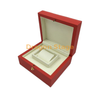 Wine Red PU Leather Watch Box Luxury Watches Packaging Gift Box Design Your Own Watch Box With Metal Plate