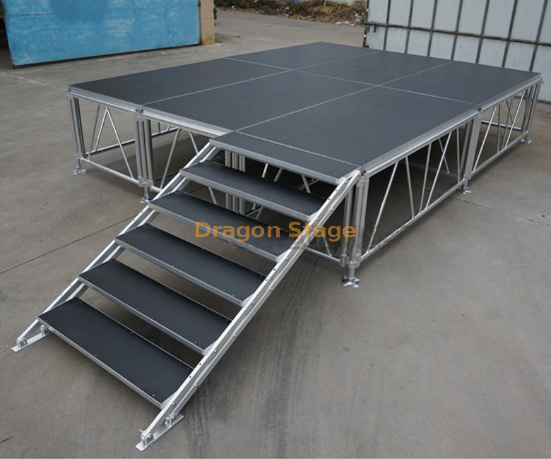 2x1m Aluminum Stage Platform for Concert Event Production with Different Height 2x2m
