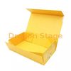 Cheap Custom Yellow Floding Magnetic Paper Cardboard Box For Gift Wooden Box factory customized