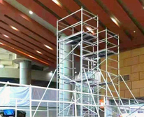 25m High Aluminum Mobile Scaffolding for Construction Work