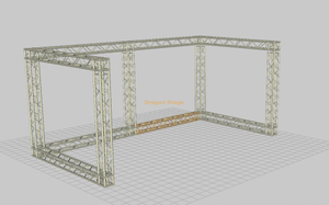 Aluminum Decoration Exhibition Clothing Store Mock Up F34 Truss System 