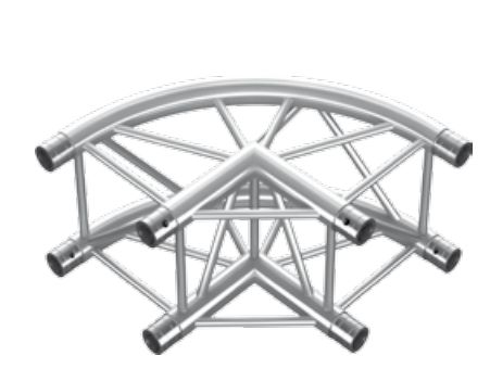 PT34-C21-R Round Corner Lighting Box Truss 50×2mm 