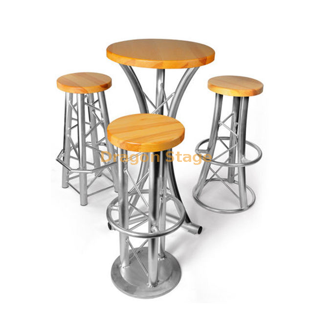  Club Style Curved Bar Stool Aluminum Profiles And High Quality Pine Wood Topping Bar Chair