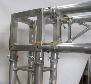 Small Aluminum Truss F14 100*100 Mm Box Truss Connector Cube