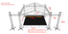 Aluminum Event Concert Gable Roof Truss Line Array Speaker Truss 20x15x10m 