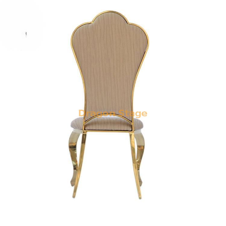 Luxury Stainless Steel Gold Dining Chair (5)