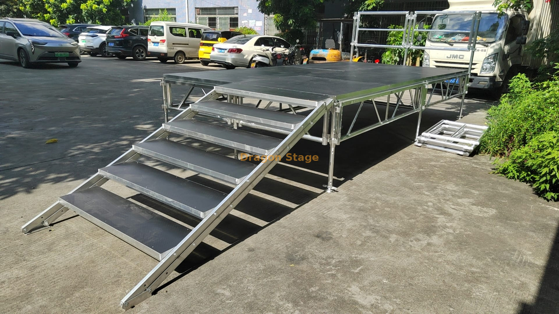 Aluminum Concert Stage Outdoor with 2 Stairs 13x8m