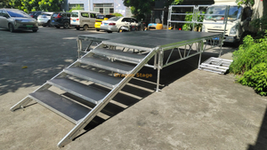 Aluminum Concert Stage Outdoor with 2 Stairs 13x8m