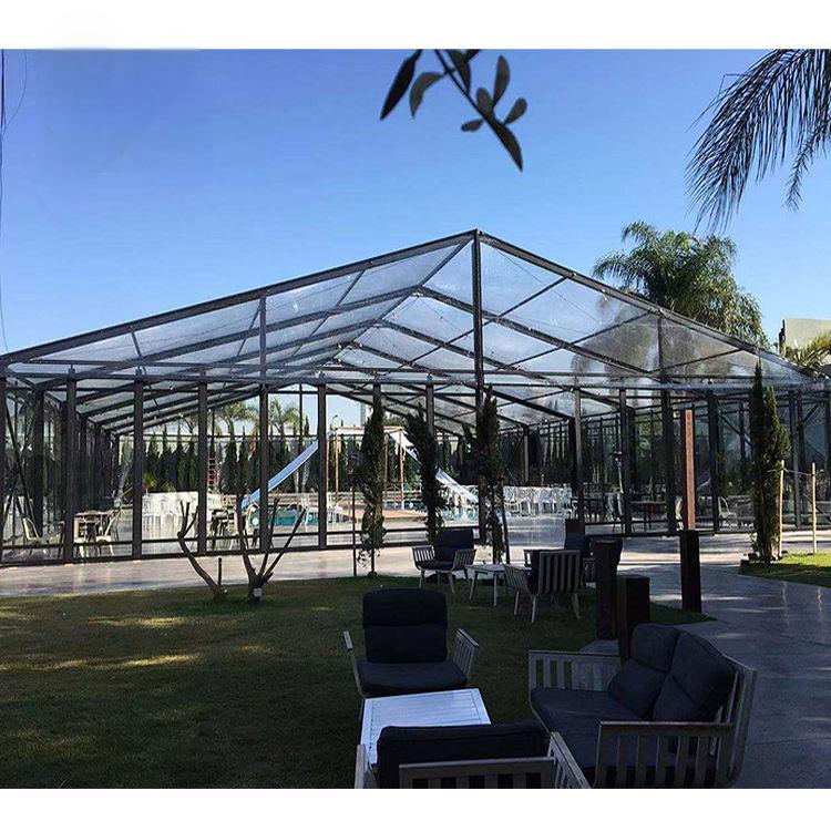 Black Frame Clear Tent