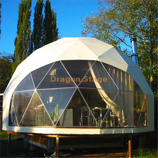 Luxury Party Glamping Hotel Tent Shape Prefab Dome House With Insulation