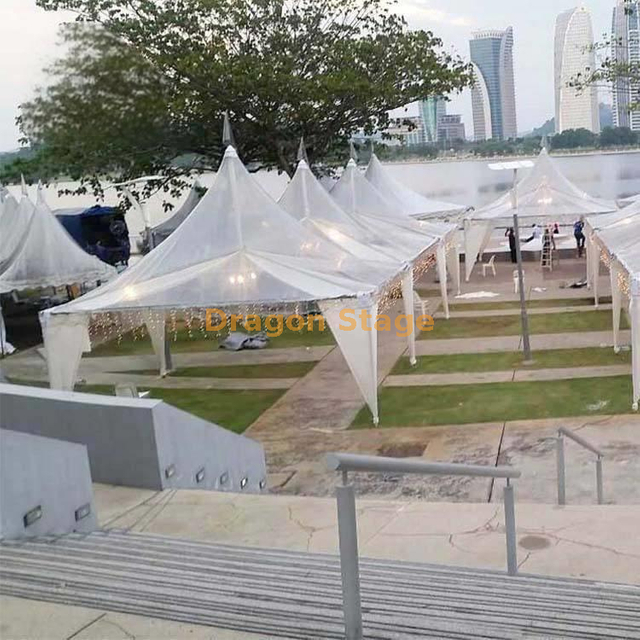 Clear Event Marquee 5x5 Aluminum White Canopy Sunshade Tent