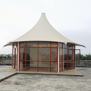 Luxury Glass Wall Structure Hotel Glamping House Event Resort Tent