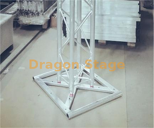 Square Aluminum Truss Pillar Base for Indoor Events