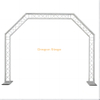 Global Truss Arch System 10FT Wide x 8FT High Mobile DJ Archway