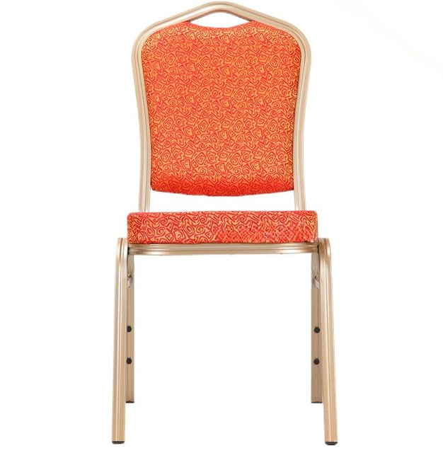 Blue aluminum alloy hotel restaurant banquet chairs, hotel home backrest chairs, outdoor activity conference VIP chairs