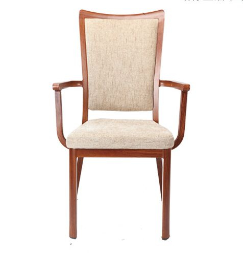 Wholesale of factory supplied metal dining chairs for hotels, restaurants, private rooms, armchairs, household backrests, soft upholstered chairs