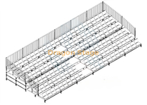 Outdoor Layher Seating Stand Bleacher System for 2500 Audiences