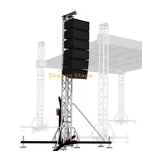 Aluminum Tower Line Array Truss Stand System for Outdoor Concert 5m