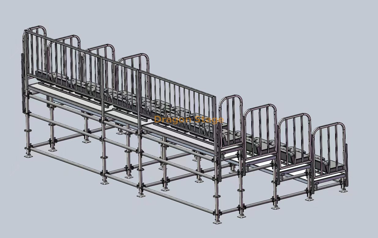 34 Person Layher Seating Stands Package (1)