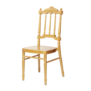 European style hotel metal dining chairs, wedding banquet hotel chairs, minimalist golden bamboo chairs, crown castle chairs