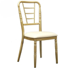 Wholesale of new metal castle chairs, aluminum alloy bamboo chairs, outdoor wedding chairs, soft bags, backrest chairs, stackable