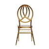 Wholesale of European style hotel wedding bamboo chairs, metal outdoor dining chairs, titanium phoenix chairs, restaurant dining chairs, bamboo chairs