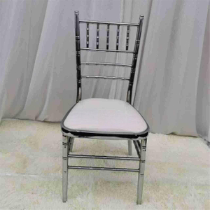Metal electroplated bamboo chairs for weddings and wedding events, stacked soft bag chairs, stainless steel resistant hotel banquet chairs, direct supply