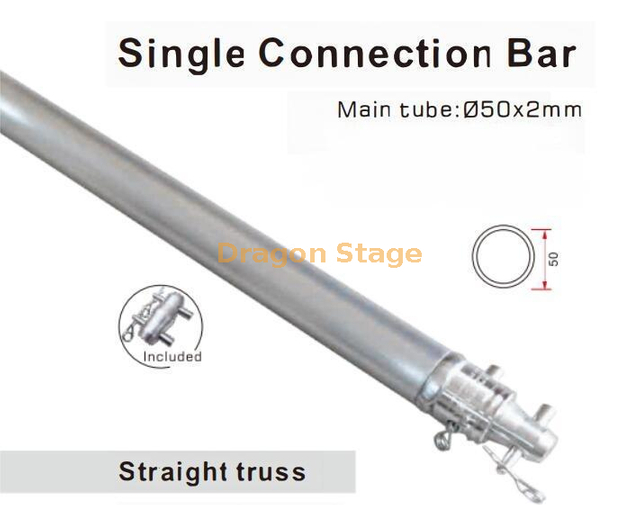 Aluminum 50mm Diameter Single Tube Truss
