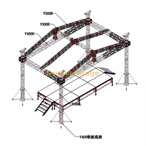 Custom Outdoor Event Canopy Roofing Screw Truss 9x5x6m